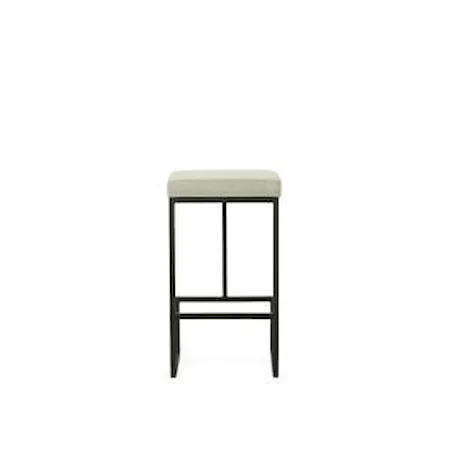 Customizable Backless Counter Height Stool with Upholstered Seat